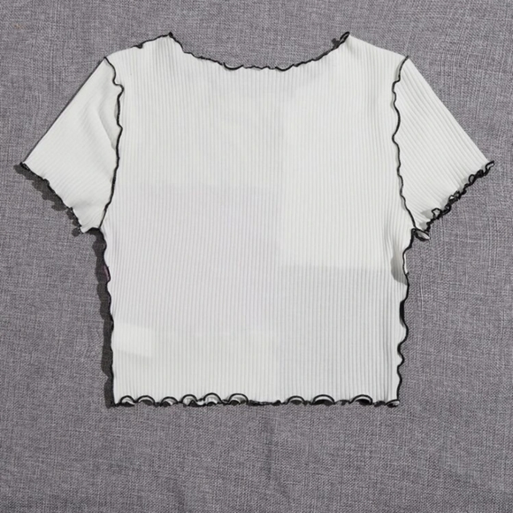 Any 2/$25🌸Color-block crop top - Picture 6 of 10